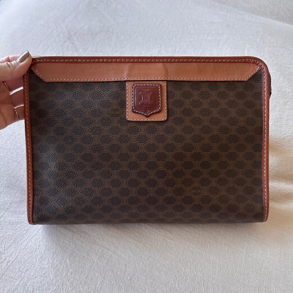 Celine Macadam Canvas Pouch